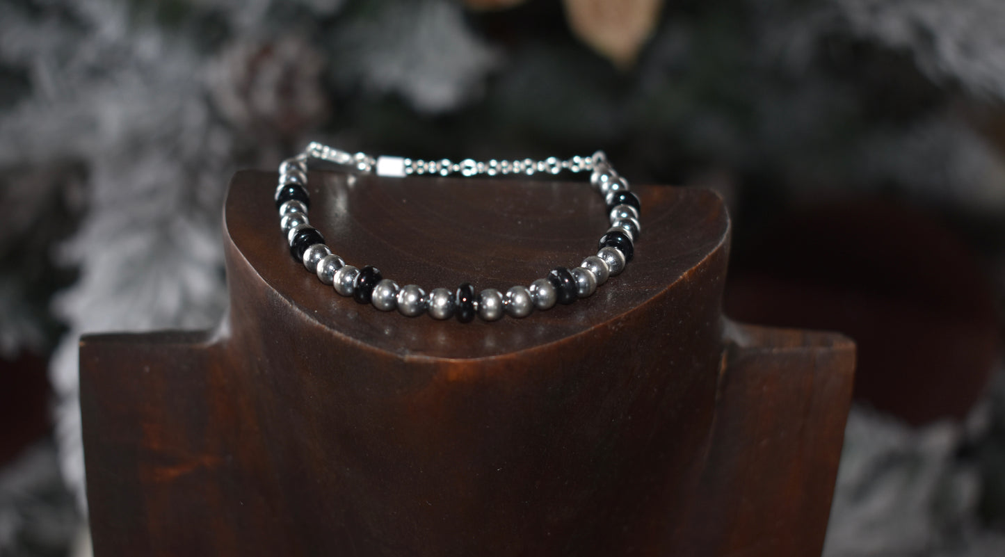 Black Onyx Navajo Bracelet