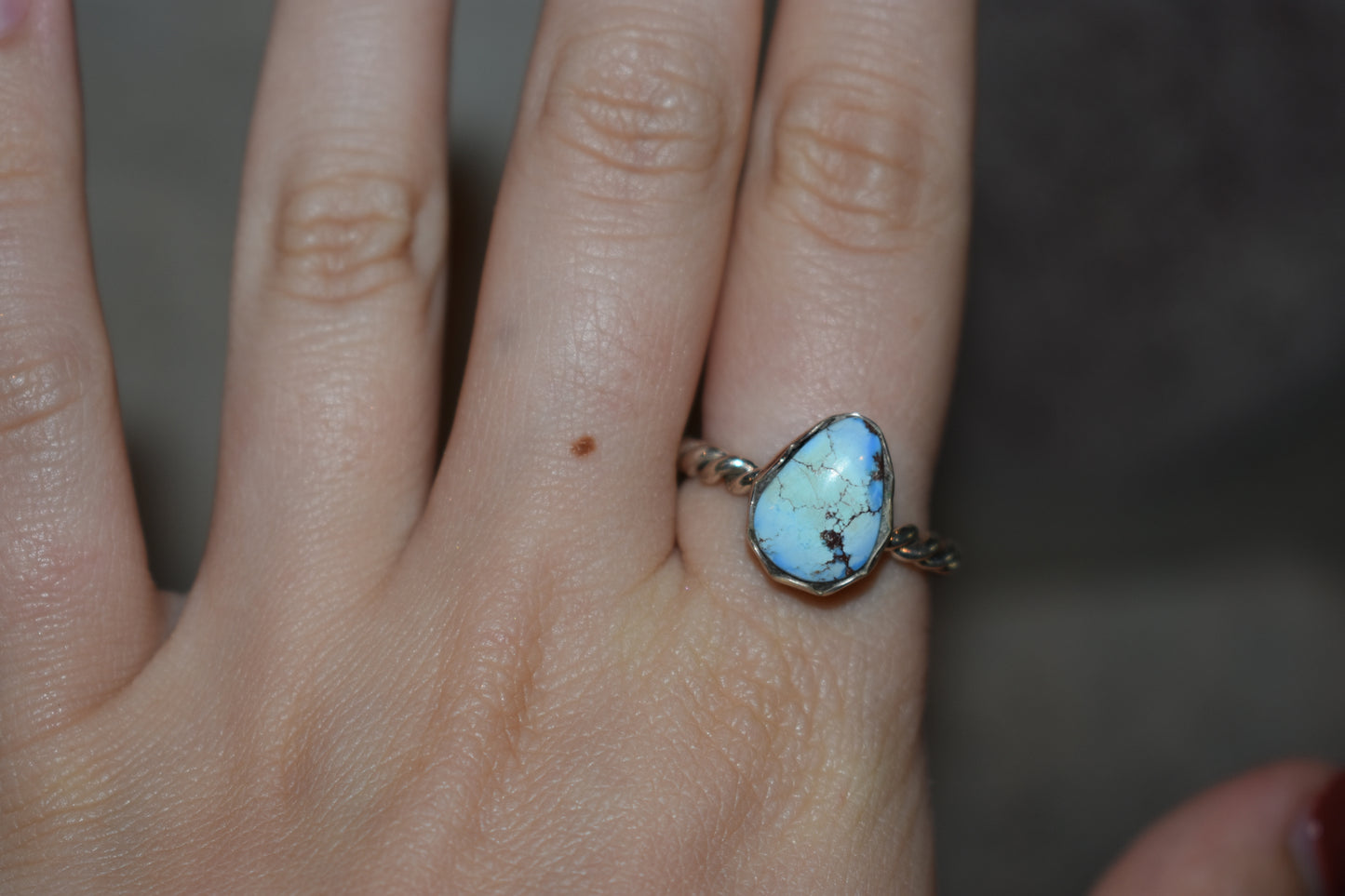 Golden Hills Twist Ring Size 9