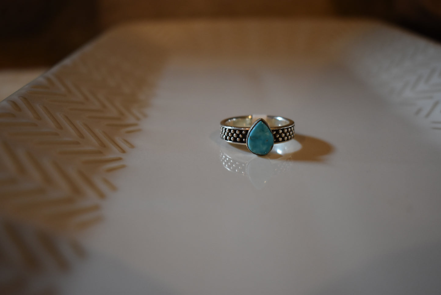Blue Ridge Tear Drop Ring Size 8