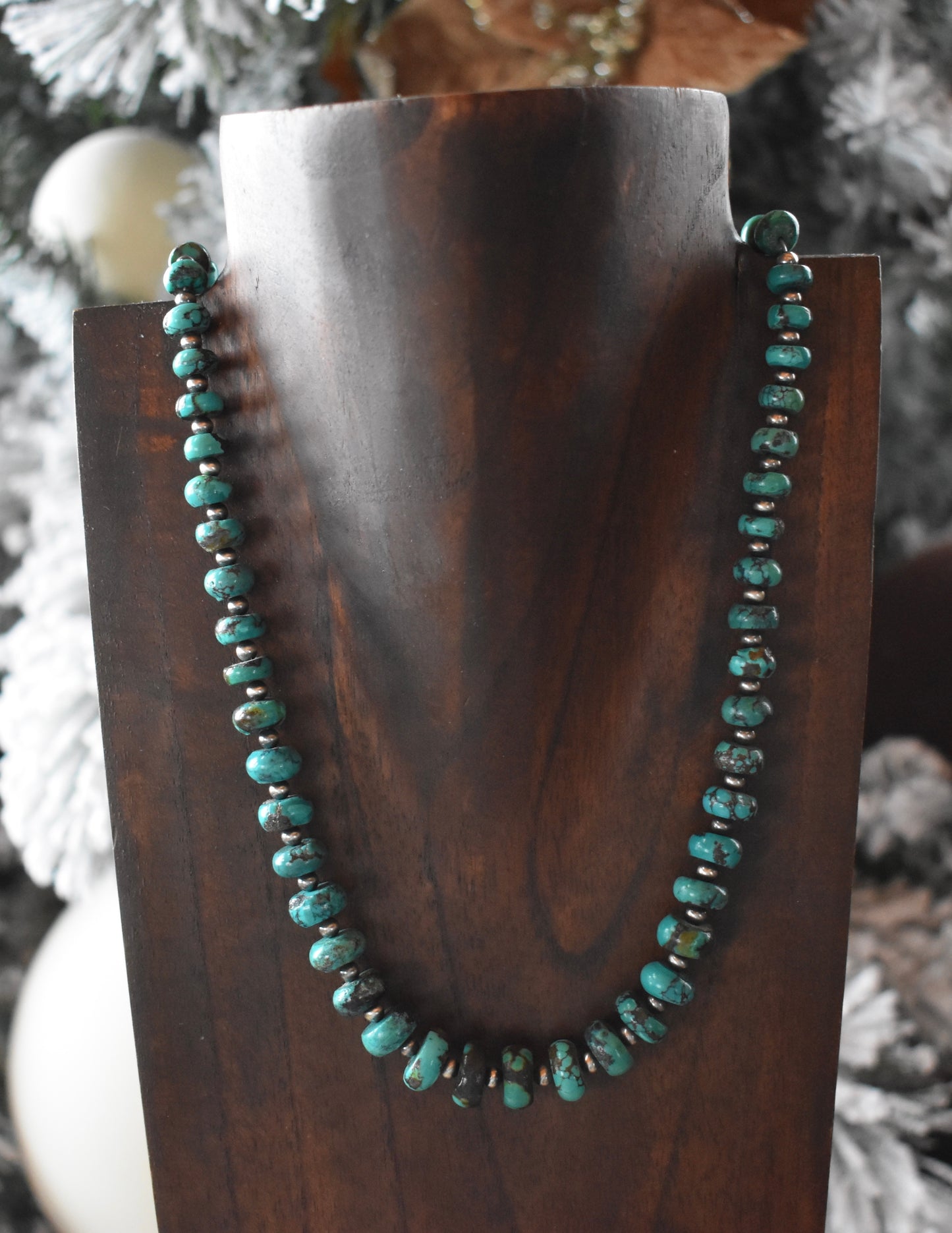 24” Turquoise Graduated Necklace