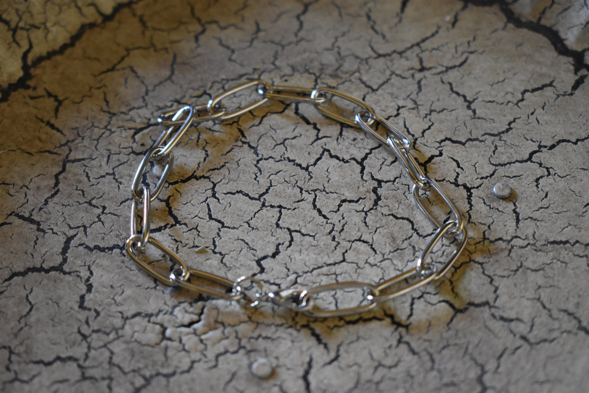 Sterling Silver Chunky Link Bracelet