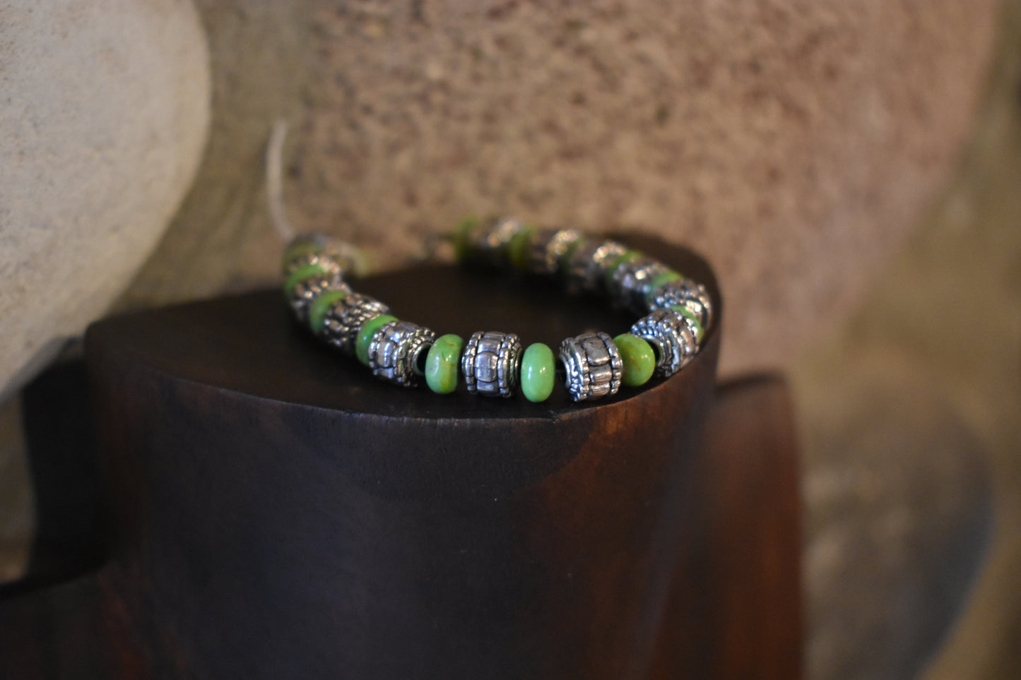 Dot Beads with Rondelle Bracelet