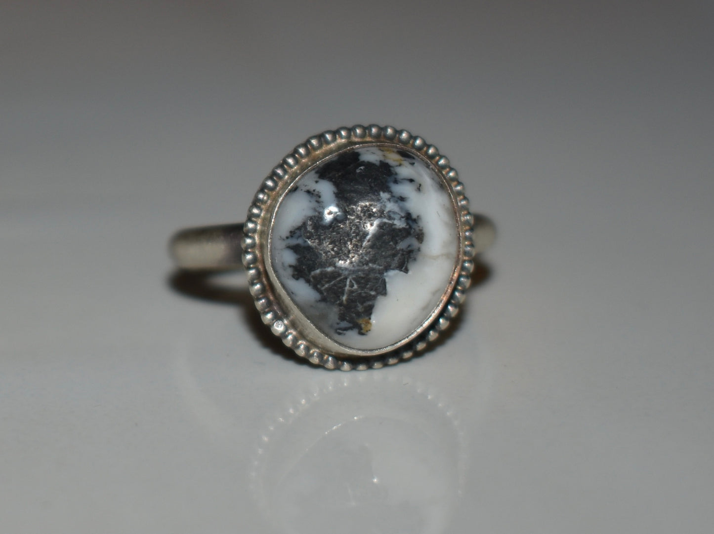White Buffalo Ring Size 8