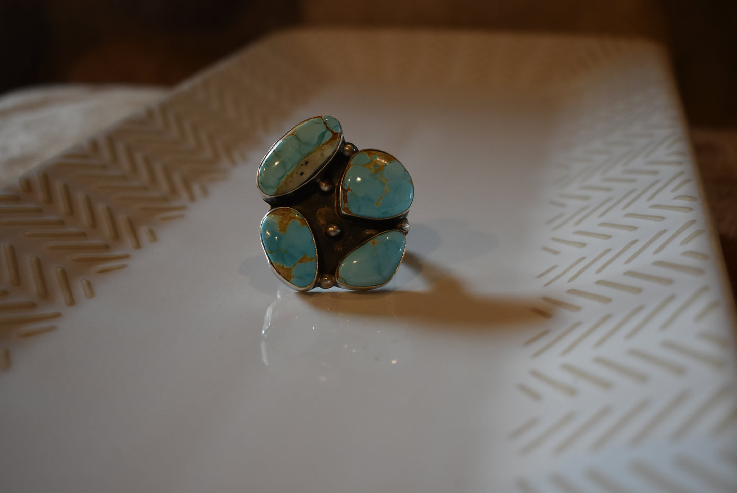 Royston Ribbon Statement Ring Size 8