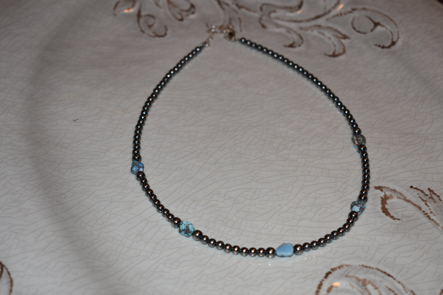 Golden Hills 5 Stone Navajo Necklace