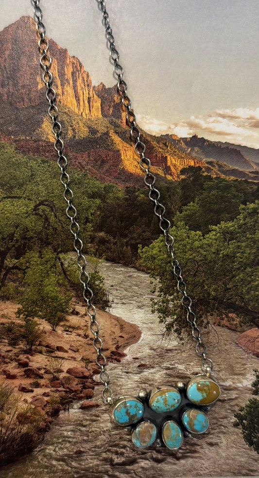 Royston Cluster Necklace