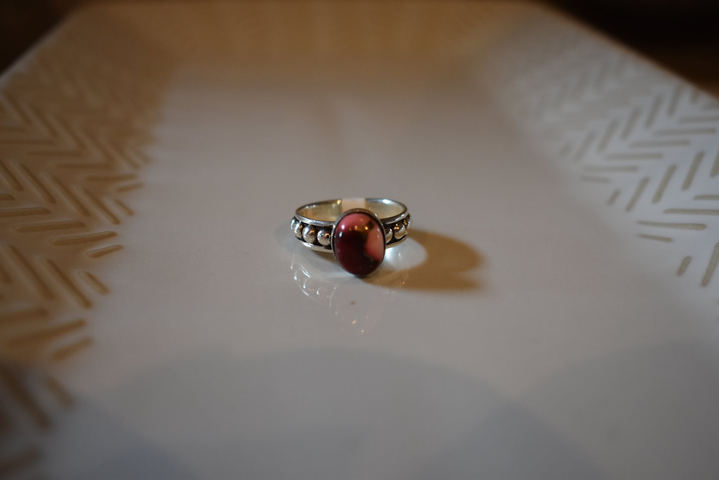 Dahlia Rose Dot Ring size 6.5