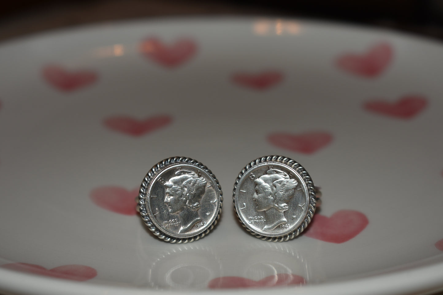 Liberty Dime Rings Size 8.5