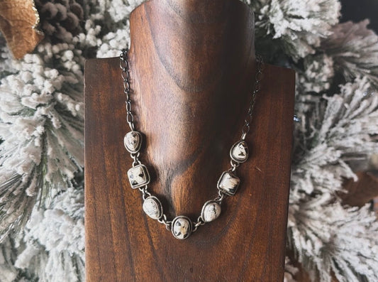 White Buffalo Choker Necklace