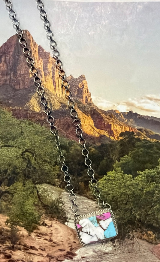 Cotton Candy Bar Necklace