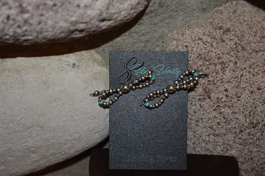Navajo Pearl Bow Earrings