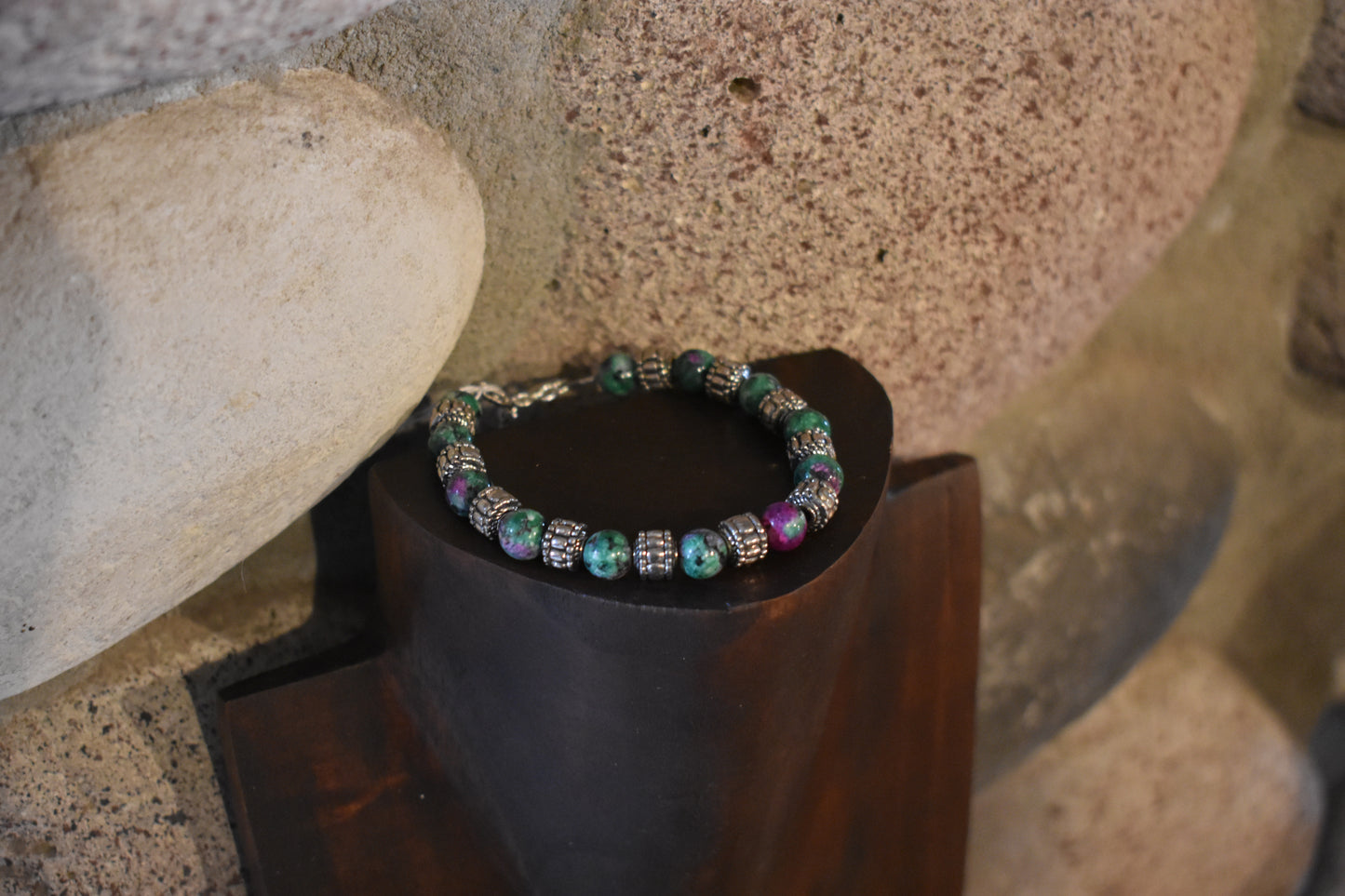 Dot Beads with Turquoise Puerpleite Beads