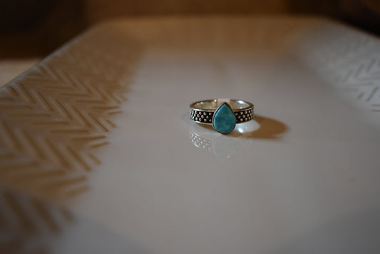 Blue Ridge Tear Drop Ring Size 8