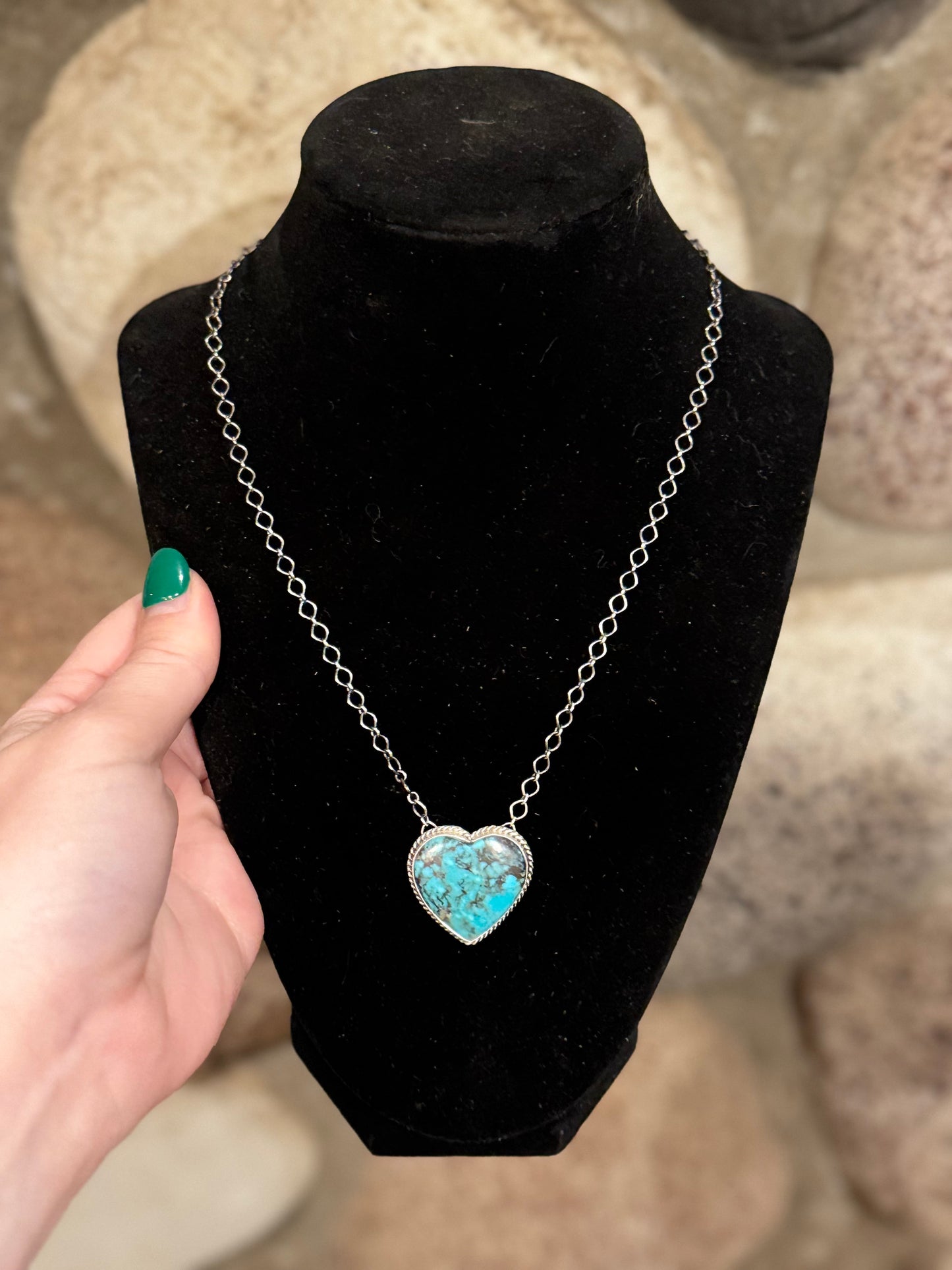 Turquoise Heart Necklace