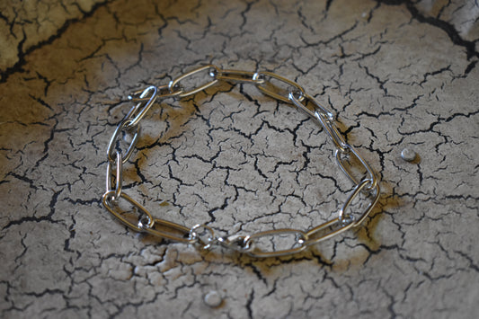 Sterling Silver Chunky Link Bracelet