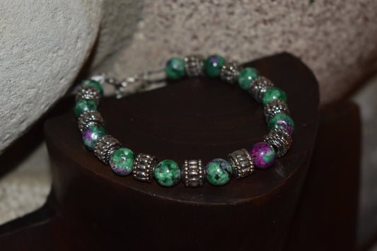 Dot Beads with Turquoise Puerpleite Beads