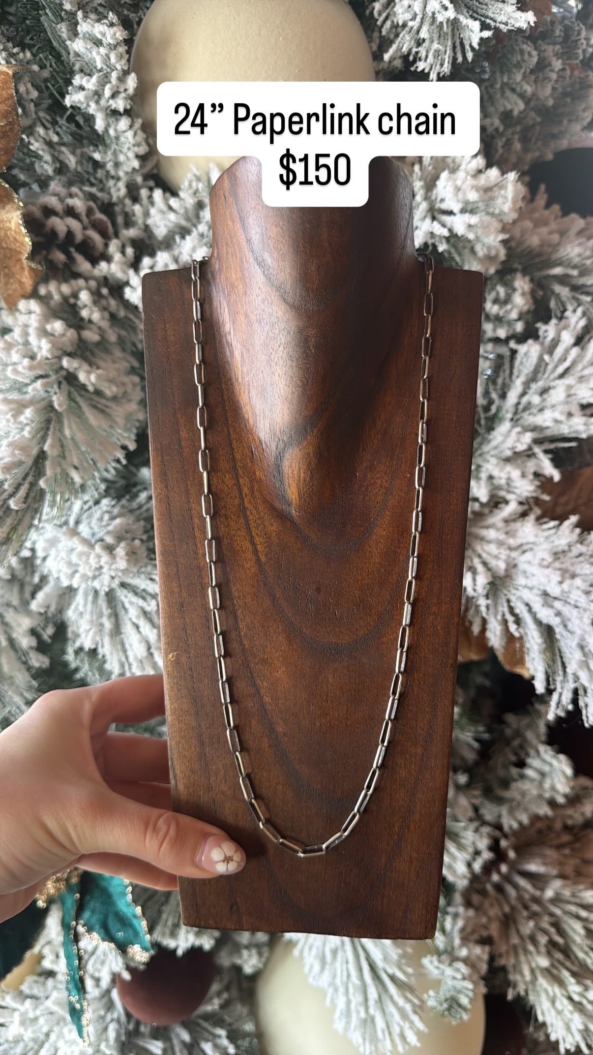 24” Paperlink Chain Necklace