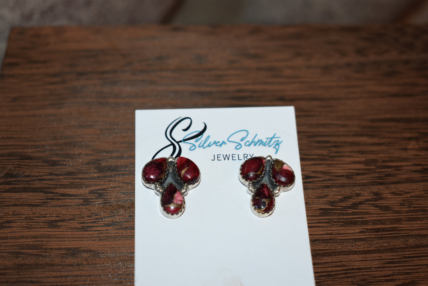 Dahlia Rose Cluster Studs