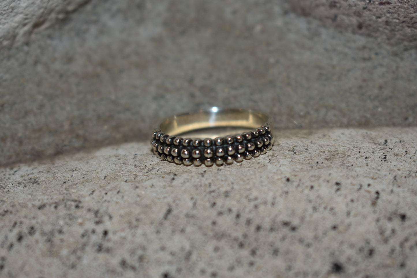 Dotted Sterling Silver Ring