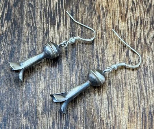 Medium Squash Blossom Old Look Earrings