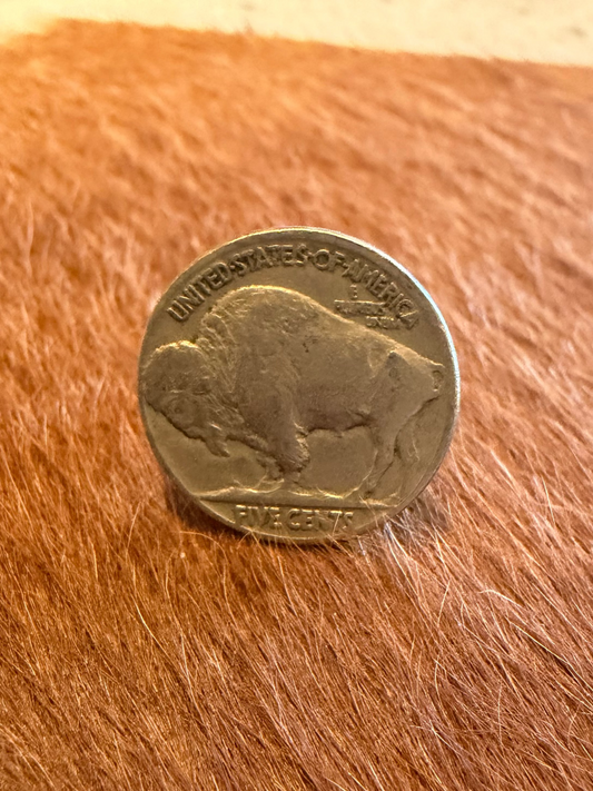 Adjustable Buffalo Coin Ring