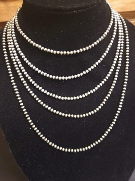 4mm Navajo Pearl Necklaces